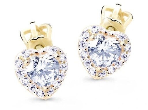 Cutie Jewellery Nežné náušnice s trblietavými zirkónmi Z8015-30-X-1 číra