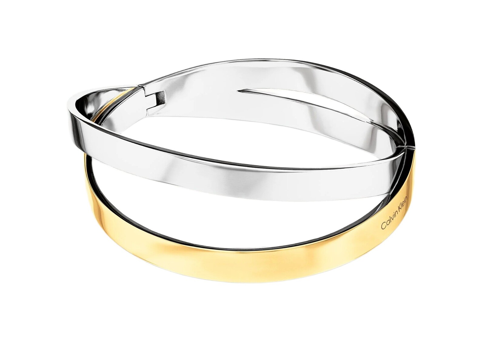 Calvin Klein Dvojitý pevný náramok z ocele Elliptical 35000852