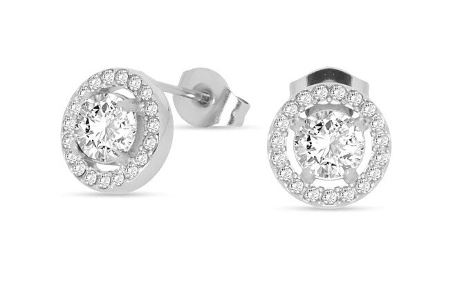 Liu Jo Nadčasové oceľové náušnice so zirkónmi Essential LJ2262