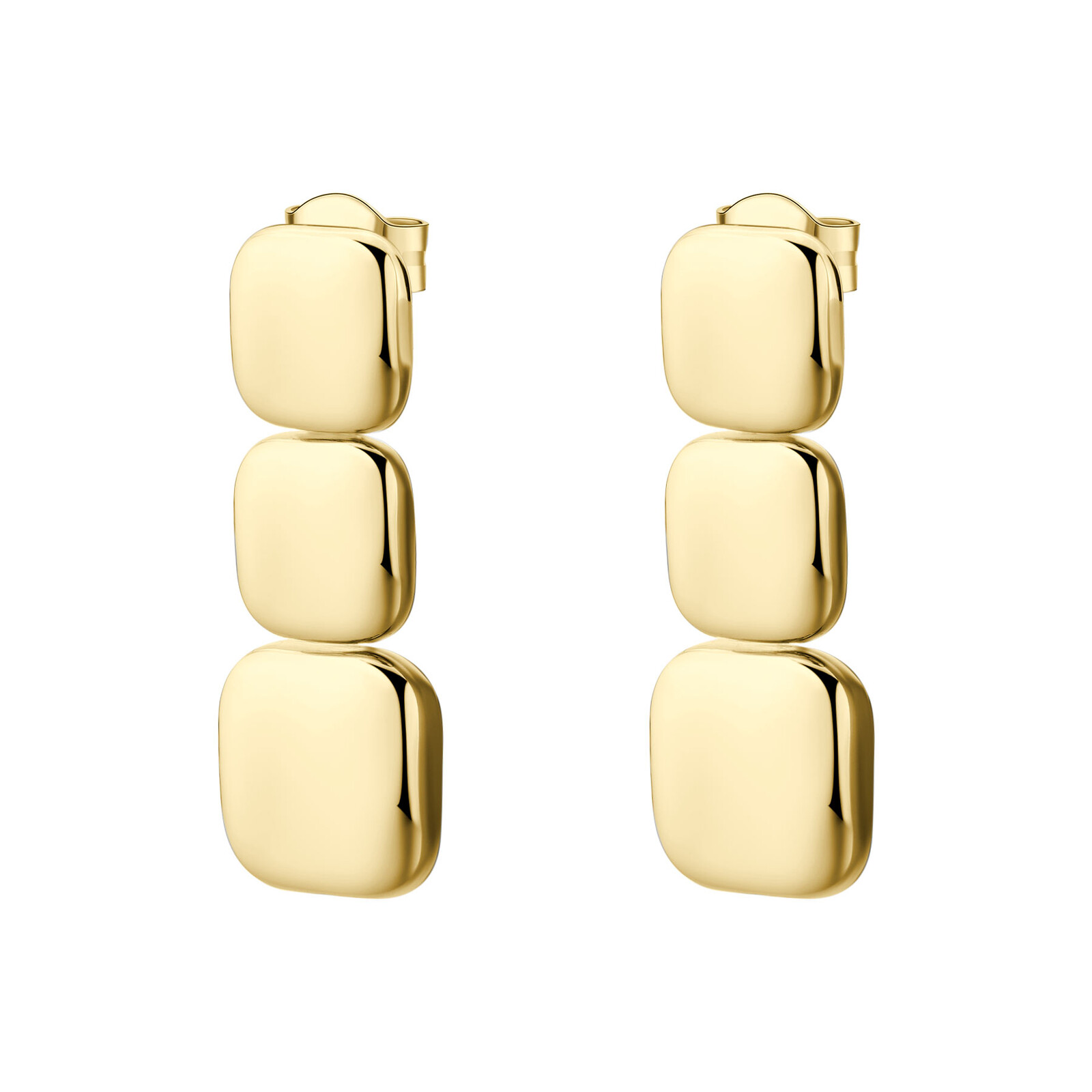 Brosway Fashion visiace náušnice z pozlátenej ocele Muse BUE24