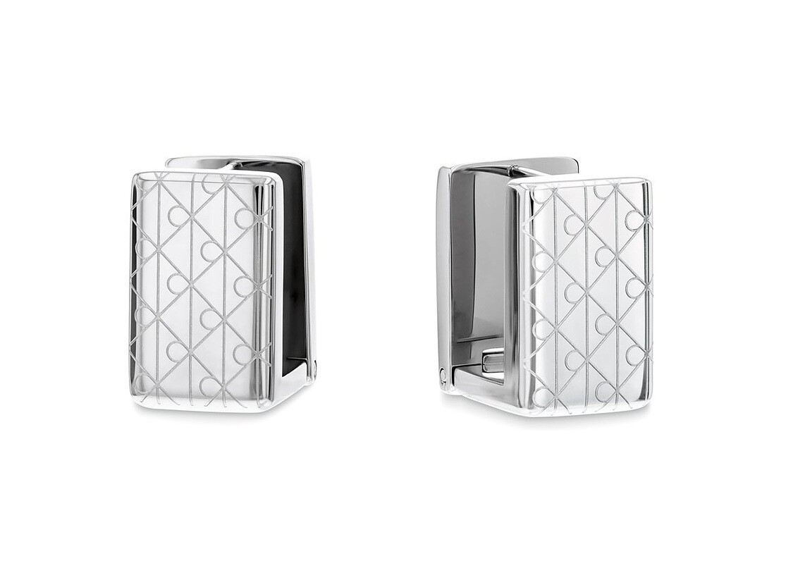 Calvin Klein Moderné obdĺžnikové náušnice Iconic 35000856