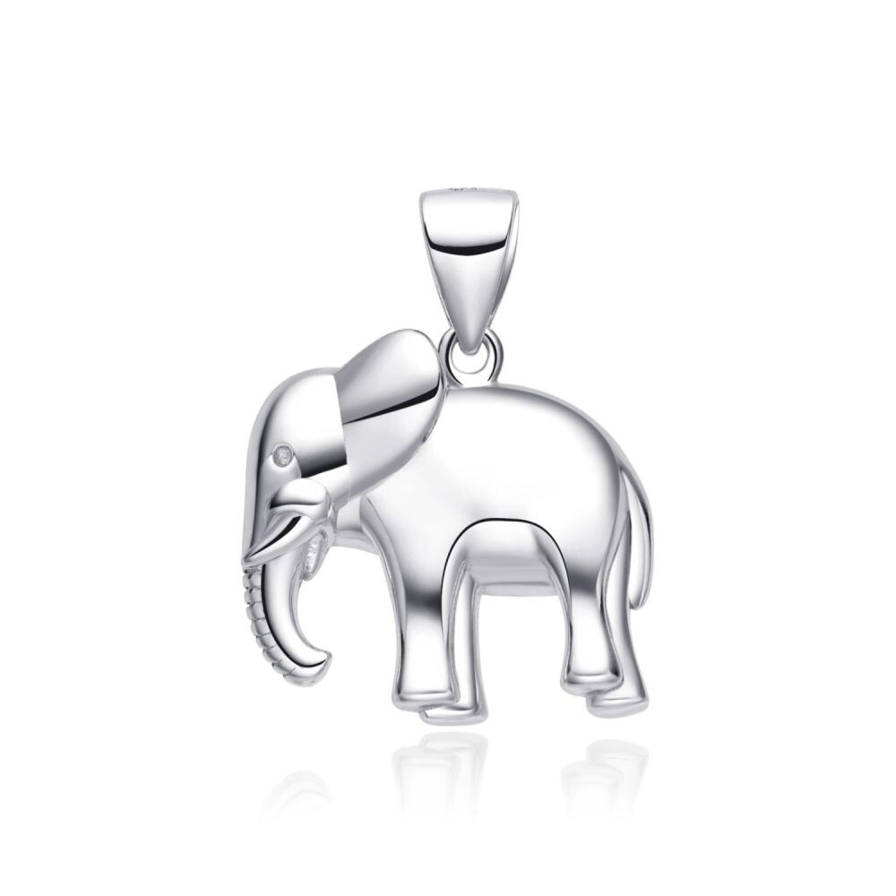 MOISS Strieborný prívesok Slon P0001539