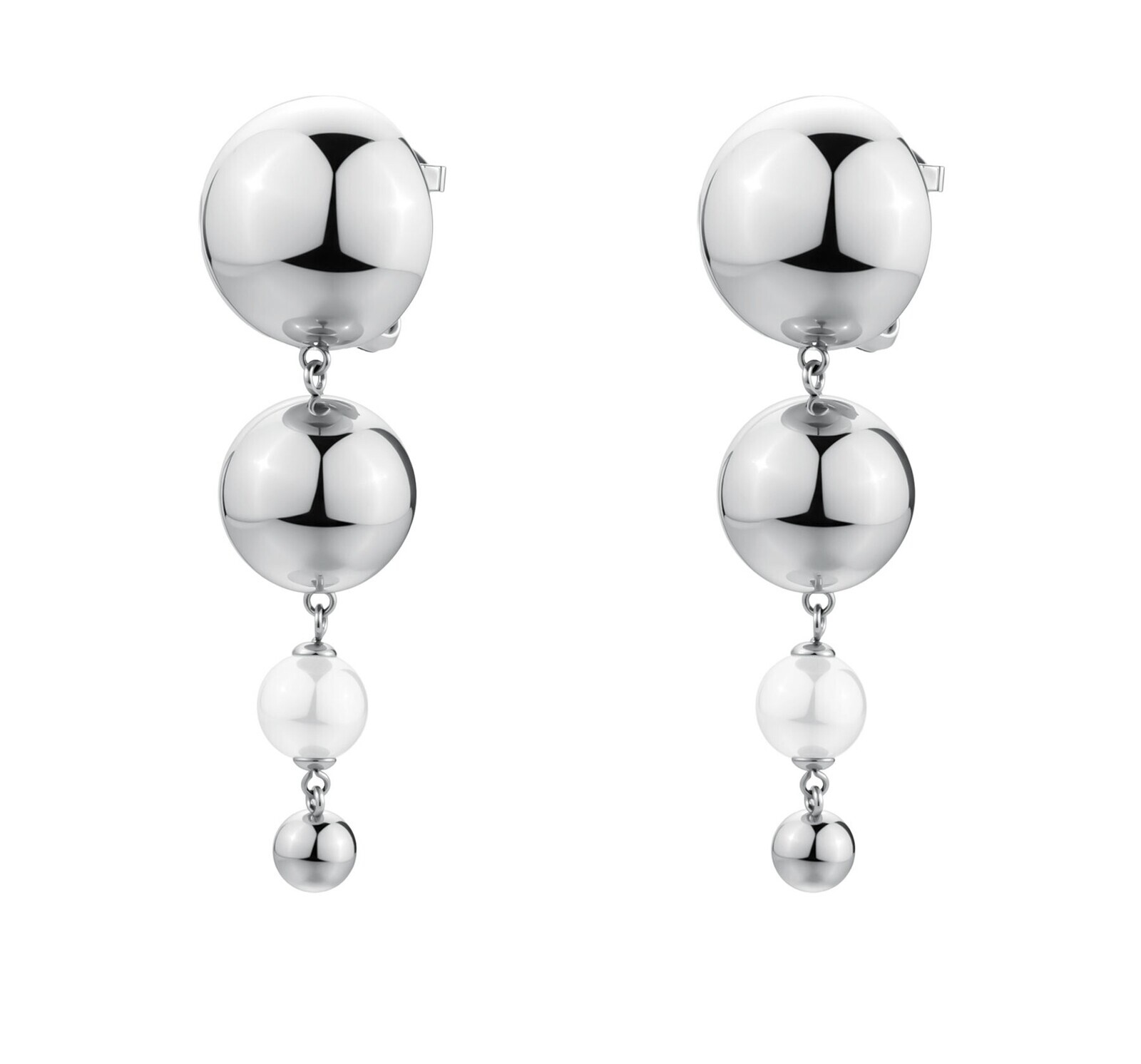 Brosway Moderné dlhé náušnice so syntetickou perlou Perfect BPC60