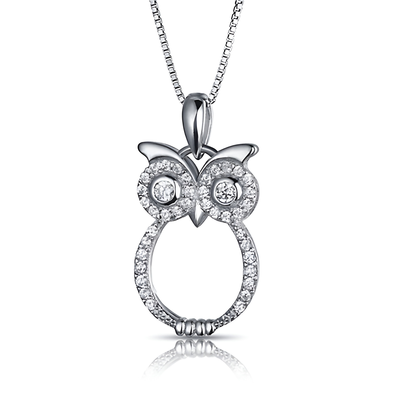 MOISS Nežný strieborný prívesok Sova P0001437