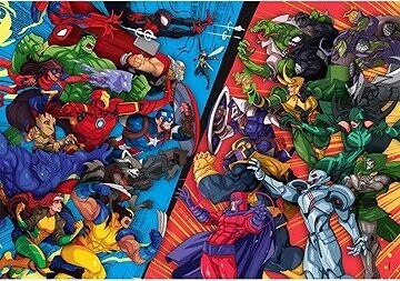 CLEMENTÓNI Puzzle Avengers vs. záporáci SUPER 104 dielikov