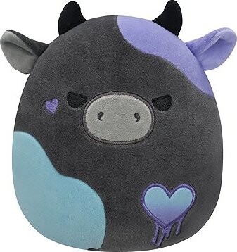Squishmallows Tmavě šedá kráva Smithereens
