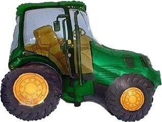 Balón fóliový 60 cm traktor – farma – zelený