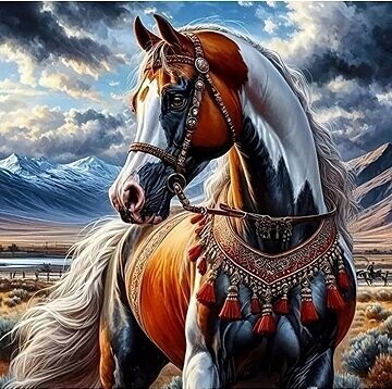 Norimpex Kôň v indiánskom postroji 30 × 40 cm