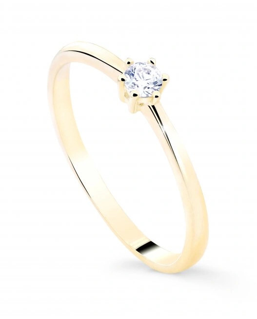 Cutie Jewellery Nežný prsteň zo žltého zlata Z8011-10-X-1 54 mm