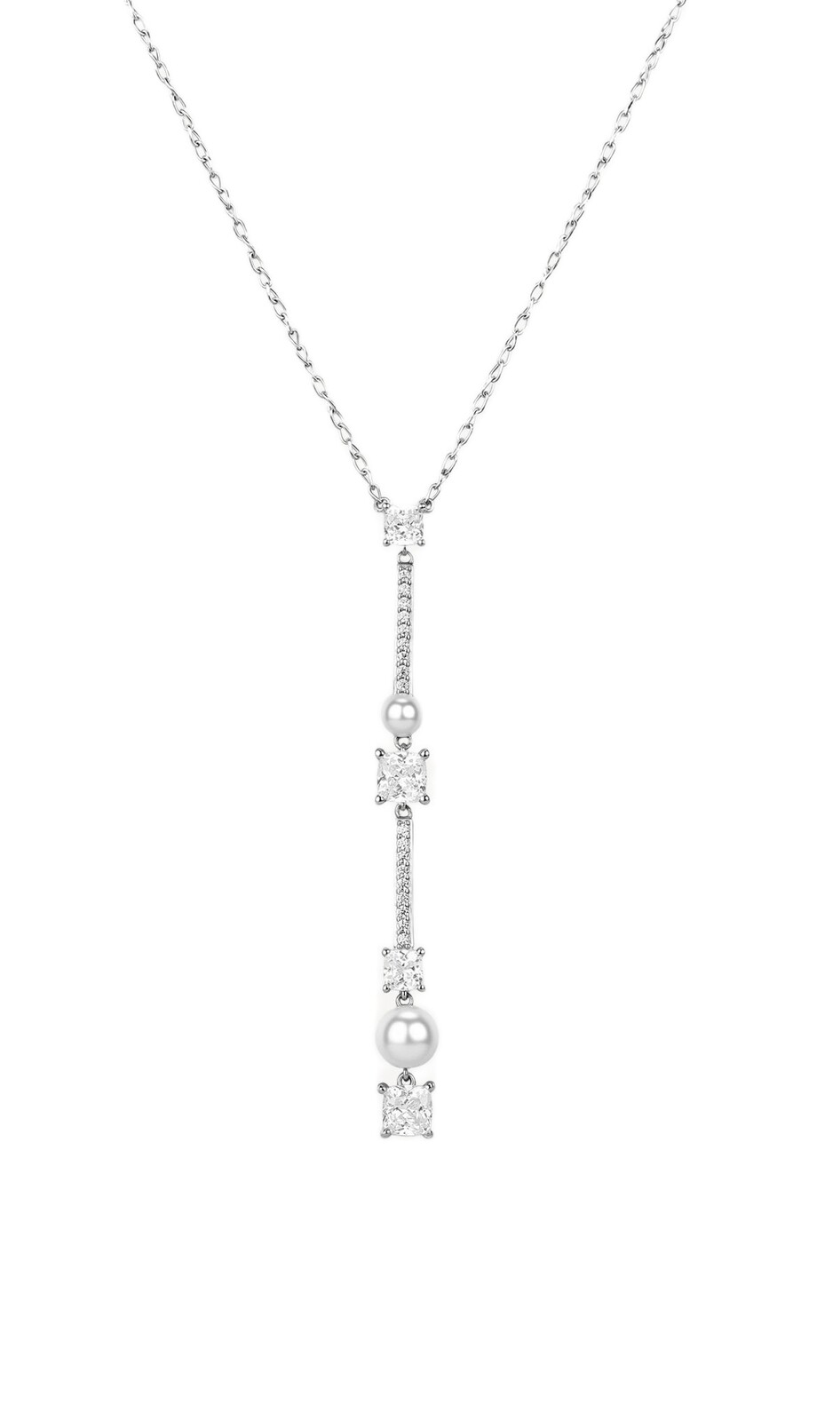 Brosway Strieborný náhrdelník Infinite White Fancy FIW169