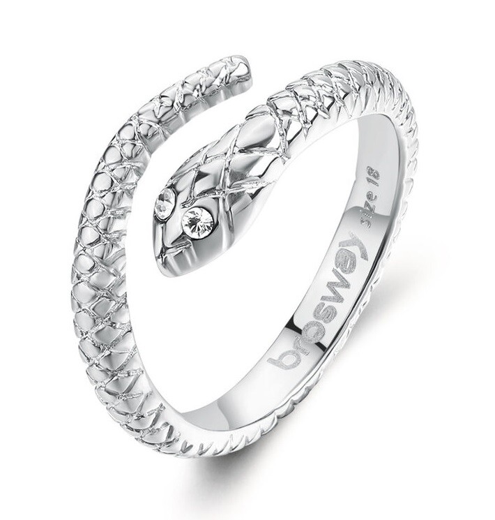 Brosway Originálny oceľový prsteň Had Chakra BHKR005 56 mm