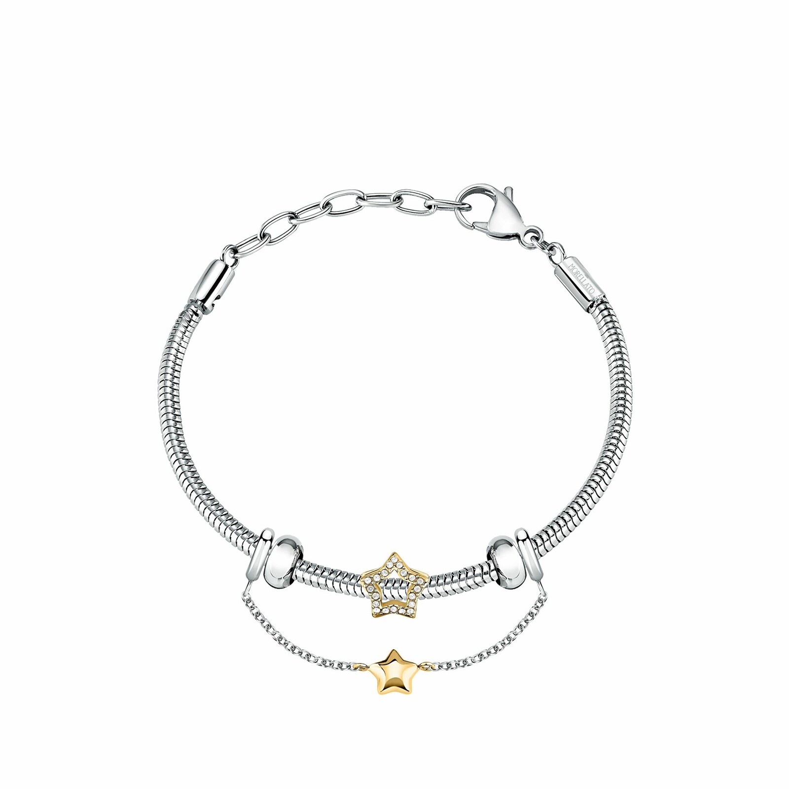 Morellato Slušivý oceľový náramok Hviezda Drops SCZ1421