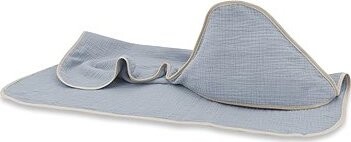 Baby Nellys Nature Mušelínová osuška s kapucí 80 × 80 cm, jeans