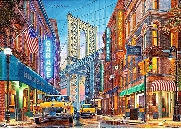 TREFL Puzzle Premium Plus Tea Time: Výhľad na most v Manhattone 500 dielikov