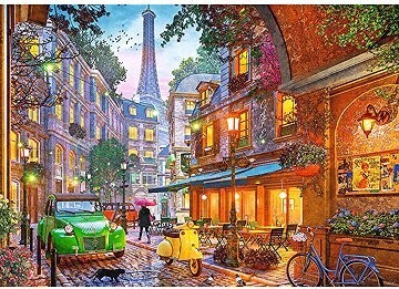 TREFL Puzzle Premium Plus Tea Time: Kaviareň v Paríži 500 dielikov
