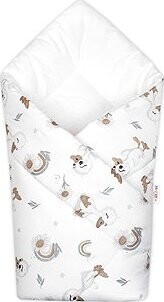 Baby Nellys Kojenecká zavinovačka Klasik Kačátko, bílá / béžová