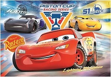 CLEMENTONI Puzzle Autá: Blesk a súperi SUPER 104 dielikov