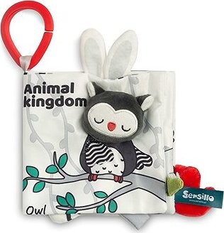 Sensillo Kontrastní knížka pro miminko black&white Sova