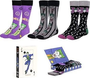 DC Comics - Joker - 3 páry ponožiek 38-45