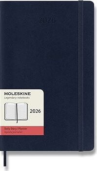 MOLESKINE 2026 L denný, mäkké dosky, modrý