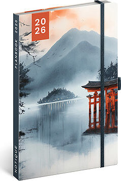 NOTIQUE Planbook diár/notes Japonsko 2026, 13 × 21 cm