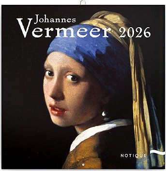 NOTIQUE Johannes Vermeer 2026 poznámkový, 30 × 30 cm
