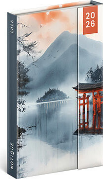 NOTIQUE týždenný magnetický Japonsko 2026, 13 × 21 cm