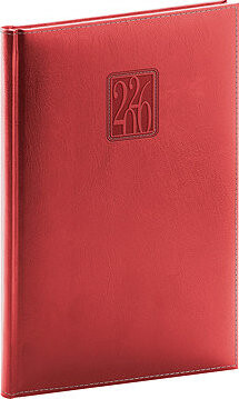 NOTIQUE Panama 2026 týždenný, červený, 15 × 21 cm