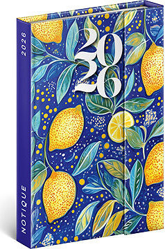 NOTIQUE týždenný magnetický Citróny 2026, 11 × 16 cm