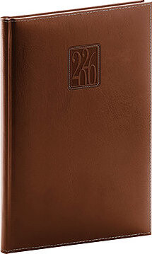 NOTIQUE Panama 2026 týždenný, hnedý, 15 × 21 cm
