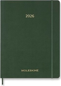 MOLESKINE 2026 Essential XXL vertikálny týždenný, mäkké dosky, zelený