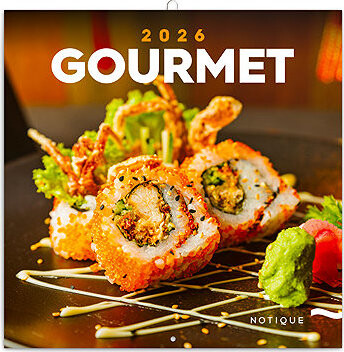 NOTIQUE Gourmet 2026 poznámkový, 30 × 30 cm