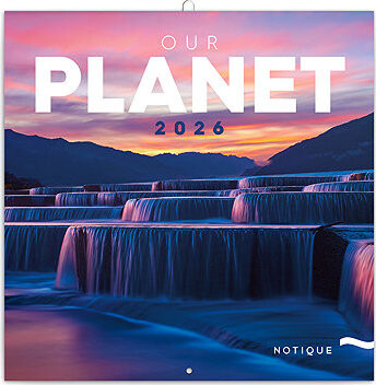 NOTIQUE Naša Planéta 2026 poznámkový, 30 × 30 cm