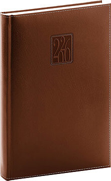 NOTIQUE Panama 2026 denný, hnedý, 15 × 21 cm