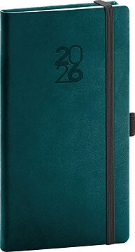 NOTIQUE Aprint Top 2026 vreckový, petrolejový, 9 × 15,5 cm