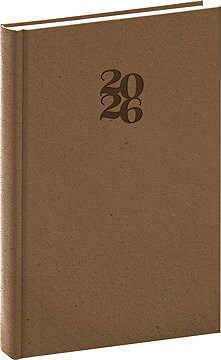 NOTIQUE Essenza 2026 denný, oriešok, 15 × 21 cm