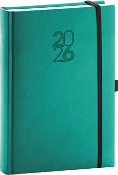 NOTIQUE Aprint Top 2026 denný, tyrkysový, 15 × 21 cm