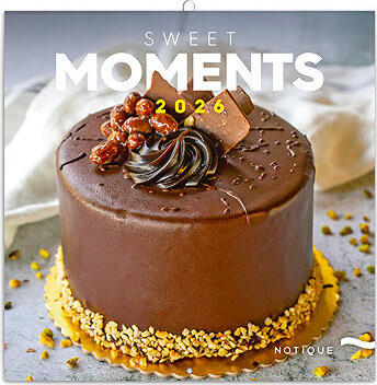 NOTIQUE Sladké chvíľky 2026 poznámkový, 30 × 30 cm