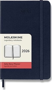 MOLESKINE 2026 S denný, tvrdé dosky, modrý
