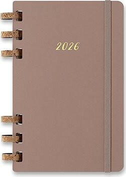 MOLESKINE 2026 Spiral L, tvrdé dosky, ružový