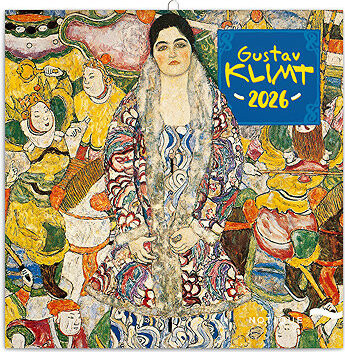 NOTIQUE Gustav Klimt 2026 poznámkový, 30 × 30 cm