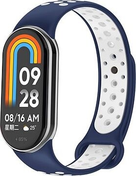 Eternico Sporty na Xiaomi Smart Band 8/9/10 aqua blue and white