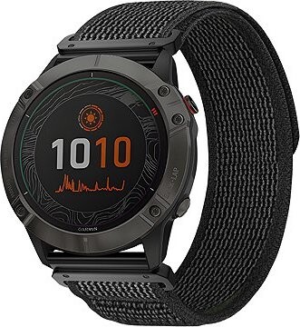 Eternico Nylon Loop Strap for Garmin QuickFit 26 mm black