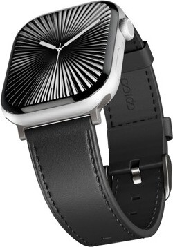 Epico kožený remienok pre Apple Watch SE (40 mm)/Series 1 – 9 (38/40/41 mm) 10 – 11 (42 mm) – čierny