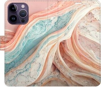 iSaprio flip puzdro Colour Marble na iPhone 14 Pro Max