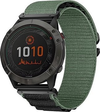 Eternico Alpine Look for Garmin QuickFit 26 mm Olive Green