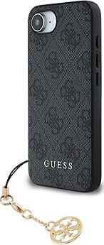 Guess 4G Charm Zadný Kryt na iPhone 16e Tone on Tone Grey