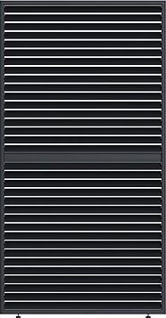 Rojaplast Panel zatienenie antracit – sklápacie lamely, horizontálne 1,3 m na bioklimatickú pergolu