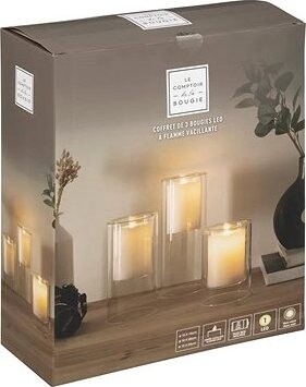 ATMOSPHERA Dekoratívna súprava LED sviečky 3 ks