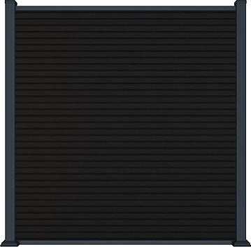 Rojaplast Modern plotový panel WPC 180 × 180 cm a koncovky antracit